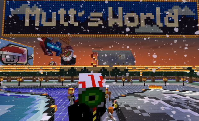 A picture of Mumblerit with Mutt's World sign